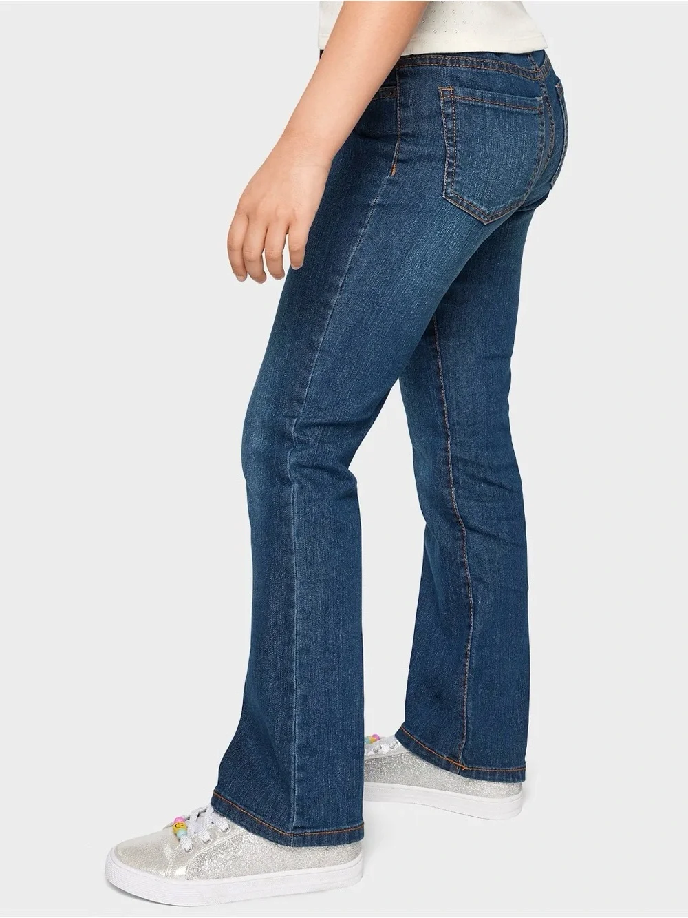 🆕 Girls Childrens Place Bootcut Blue Jeans Size 20+ Denim Pants Everyday